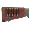 Allen New Castle Buttstock Cartridge Carrier In Brown Leather - 026509068556