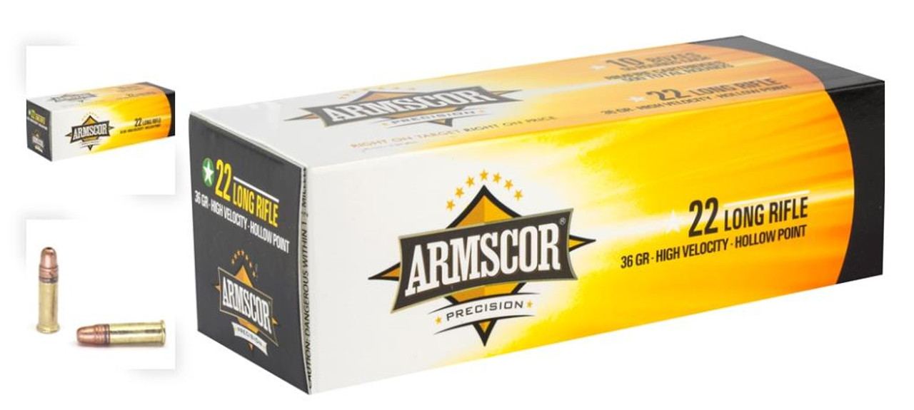 Armscor Precision 22 Lr 36 Grain High Velocity Hollow Point 50 Rounds Simmons Sporting Goods 2643