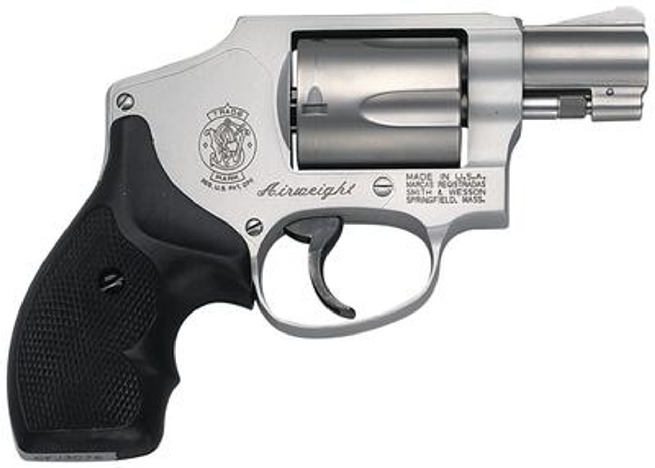 Gunners Firearms LLC  Smith & Wesson, Model 642, Small Revolver, 38  Special, 1.875 Barrel, Alloy Frame, Stainless Finish, Laser Grip, Fixed  Sights, 5Rd, No Internal Lock