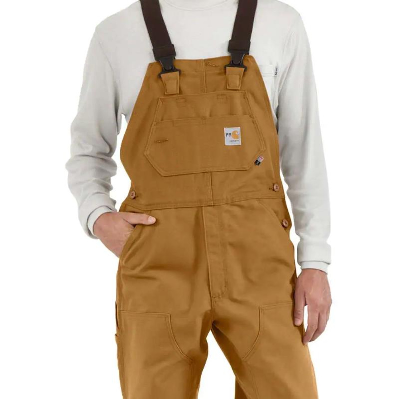 Carhartt® Duck Bib Overalls - Carhartt Brown 38x34