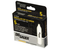 Sig Sauer CO2 Cylinders 12 Gram 5-Pack (Airgun) - 798681537501