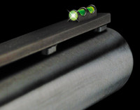 Truglo Long Bead | Fits Shotguns W/Vent & 3mm Base Rib | Fiber Optic Green On Black - 788130491638