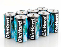 Dorcy Diehard 8 D Alkaline Batteries - 035355411423