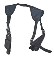 Bulldog Deluxe Shoulder Harness w/ Holster &  Ammo Pouch - Compact Autos w/ 2 1/2"-3 3/4" Barrels - 875591000988