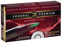 Federal Premium 30-06 Springfield 180 Grain TC 20 Rounds Per Box - P3006TC1 - 029465063535