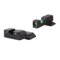 Trijicon 601108 DI Night Sight Set S&W M&P,M&P 2.0, SD9/40 VE Fiber Optic Front Steel Green Green Black Frame - 719307215269