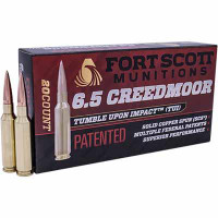 Fort Scott Munitions TUI  6.5 Creedmoor 123 Grain Solid Copper Spun 20 Rounds Per Box - 65CM-123-SCV1-1 - 758381721426