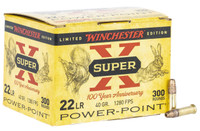 Winchester Ammo Super X 100th Anniversary 22 LR 40 Grain Power-Point - 020892104679