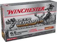 Winchester Ammo X65DSLF Deer Season XP Copper Impact 6.5 Creedmoor 125 gr Copper Extreme Point 20 ROUNDS PER BOX - 020892227873