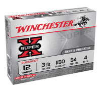 Winchester Super X 12 Gauge 3.5" 54 Pellets 4 Buck Shot - 5 Rounds - 020892013650