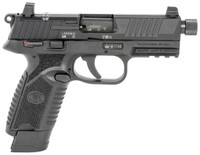 FN 502 Tactical 22 LR 4.60" TB 10+1,15+1  Texture Polymer Grip & Picatinny Rail Includes 2 Mags - 845737013295