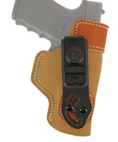 DeSantis Gunhide 106NAO2Z0 Sof-Tuck  Tan Suede w/Saddle Leather Top IWB S&W J Frame Right Hand - 792695305163