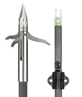 Muzzy Bowfishing Lighted Carbon Composite Fish Arrow With Iron Barb 3-blade - 050301132276