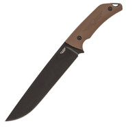 Ka-Bar Jarosz Camp Turok 8" Fixed Blade Knife Plain Edge 1095 Cro-Van Steel Ultramid Handle Brown - 617717275111