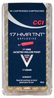 CCI Varmint TNT 17 HMR 17 gr Jacketed Hollow Point - 076683000538