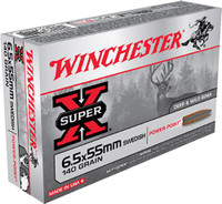 Winchester Ammo Super-X  6.5x55 Swedish 140 gr Power-Point (PP) - 020892206069