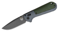 Benchmade Redoubt AXIS Folding Knife 3.55" CPM-D2 Graphite Black Plain Blade - 610953204617