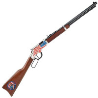 Henry Repeating Arms Golden Boy Stand for the Flag Edition Lever Action Rifle .22 LR 20" Octagon Barrel 16 Rds Adjustable Sights American Walnut Stock Nickel Plated Receiver Blued Barrel Finish H004SF