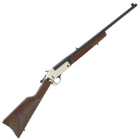 Henry Repeating Arms Single Shot 38 Special or 357 Mag Caliber with 1rd Capacity, 22" Blued Barrel, Polished Brass Metal Finish & American Walnut Stock Right Hand (Full Size) H015B-357 - 619835400178