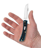 Case Pocket Worn Peach Seed Jig Mediterranean Blue Bone Sod Buster Jr. Pocket Knife 3.6" Closed - 021205518541