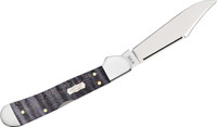 Case Smooth Purple Curly Maple Mini CopperLock Pocket Knife 3.63" Closed - 021205805450