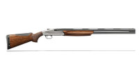 Benelli 828U 12 Gauge 3" Chamber 28" Barrel | AA Grade Satin Walnut & Engraved Nickel | Over & Under Break Action - 650350107043