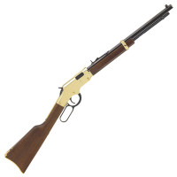 Henry Repeating Arms Golden Boy Youth Model Lever Action Rimfire Rifle .22 Long Rifle 16.25" Barrel 16 Rounds American Walnut Stock Golden Finish H004Y - 619835016065
