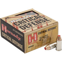 Hornady Critical Defense .32 Auto Ammo 60 Grains FTX - 090255900637