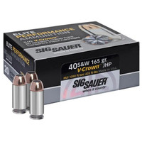 Sig Sauer Elite Performance V-Crown 40 S&W - 180 Grain JHP - 985 FPS - 20 Rounds - 798681501700