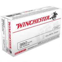 Winchester USA .380 ACP 95gr FMJ 955 fps 50 Rounds - 020892201972