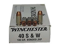 Winchester Best Value 40 S&W 180 gr Bonded Jacket Hollow Point 50 Bx - 020892218253