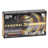 Federal Premium 308 Winchester Ammo 178 Grain Hornady ELD-X Polymer Tip - 604544689839