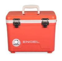 Engel Cooler Dry Box - 7.5 Quart | Coral - 816219026539