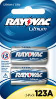 Rayovac CR123A 3V Li-Ion | 1500 mAh 2 Pack - 012800462704