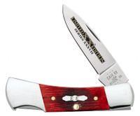 Case Limited Edition XXXVII Lockback - Old Red Barnboard Jig/SS Stag Bone/Nickle Handle - 021205122113