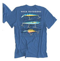 Huck Men's SS Fishing Lures T Shirt - 400010473349
