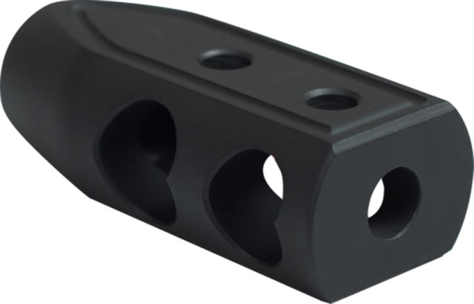 Timber Creek 308HBBLC Heart Breaker Muzzle Brake 308 Win 5/8"-24 tpi Black Cerakote Aluminum - 816397020312