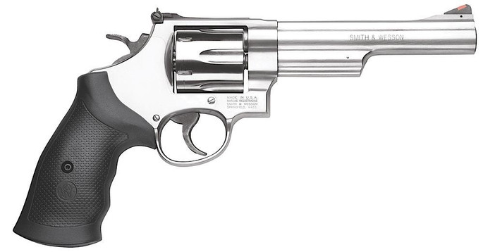 S+W Model 629 .44 Magnum 6" Barrel | Satin Stainless Finish | Internal Lock - 022188636062