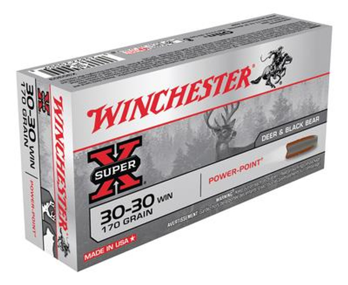 Winchester Super-X .30-30 Winchester 170 Grain Power-Point 20 Rounds Per Box - X30303 - 020892200098