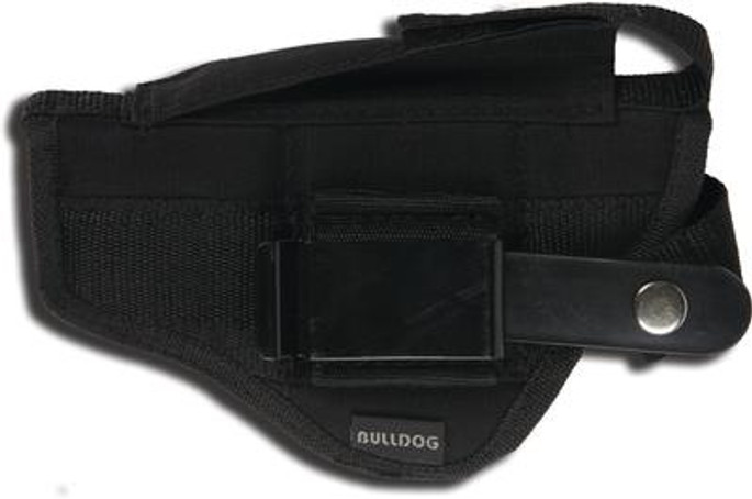 Bulldog Extreme Pistol Holster Belt Loop & Clip Ambidextrous - Large Frame Autos w/ 4-4 1/2" Barrels - 672352619317