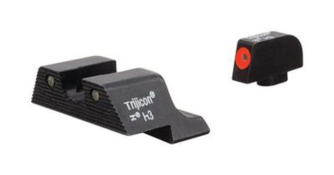 Trijicon HD XR Night Sights Orange Front Outline Glock 17/19 - 719307213876