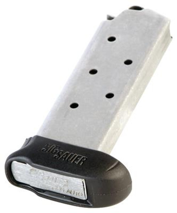 Sig Sauer Magazine Extended With Floorplate For Sig P238 .380 ACP 7 Round Stainless - 798681429806