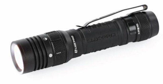 LuxPro Pro Series 1000 Lumen LED Rechargeable Flashlight w Mode Selector - 812436019019