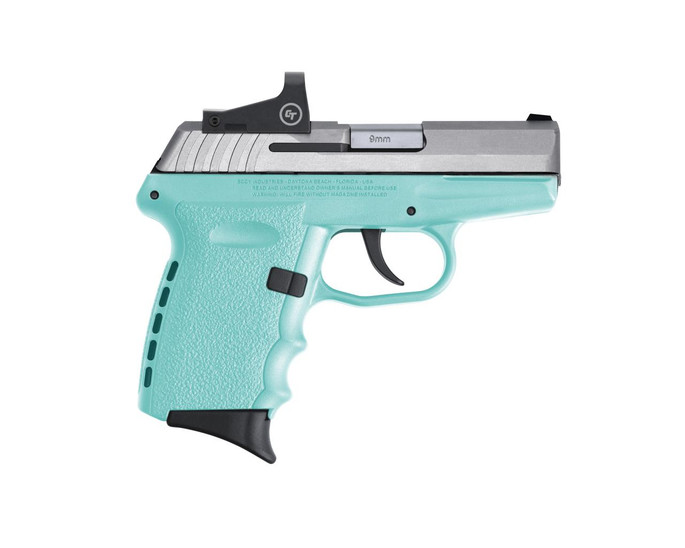 SCCY Industries CPX-2TTSBRD CPX-2 RD DAO 9mm Luger 3.10" 10+1 Stainless Slide Robin Egg Blue Polymer Frame/Grip - 850013592340