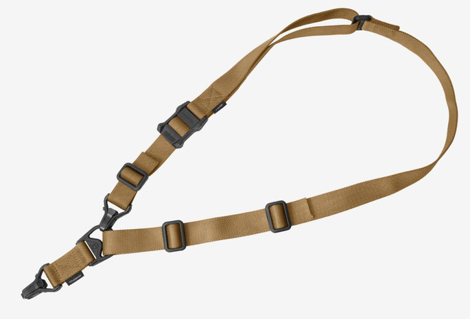 Magpul MS3 Gen2 Sling 1.25" W Adjustable One-Two Point Coyote Nylon Webbing - 873750010687