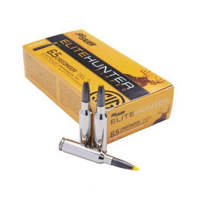 Sig Sauer Elite Hunter Tipped  6.5 Creedmoor 130 gr Controlled Expansion Tip 20 Bx/ 10 Cs - 798681619399