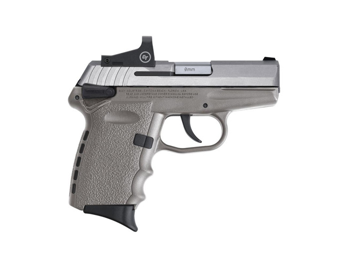 SCCY Industries CPX-1 RD 9mm Luger 3.10" 10+1 Stainless Steel Slide Gray Polymer Grip CTS-1500 Red Dot - CPX-1TTSGRD - 850013592197