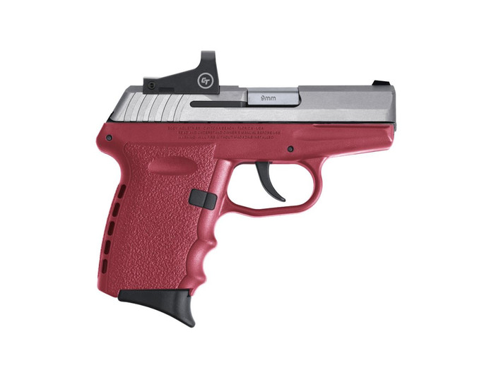 SCCY Industries CPX-2 RD 9mm Luger 3.10" 10+1 Crimson Stainless Steel Slide Crimson Red Polymer Grip - CPX-2TTCRRD - 850013592296