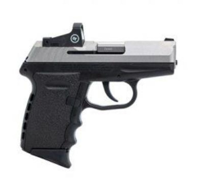 SCCY Industries  CPX-2 RD 9mm Luger 3.10" 10+1 Stainless Steel Slide Black Polymer Grip NMS CTS-1500 Red Dot - 850013592289