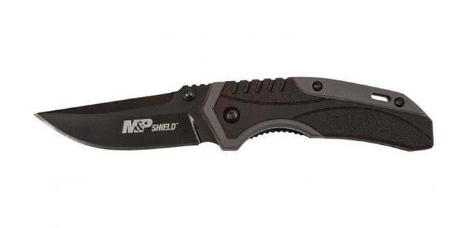 Smith & Wesson M&P Shield Assisted Opening Drop Point Folding Knife - 661120414230